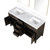 Lexora LVL60DK110 Laurel 60 inch W Brown Oak Double Sink Vanity Cabinet, Carrara Marble Top, and 28 in Mirrors