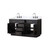 Lexora LVA60DJ101 Abbey 60 inch W Black Oak Double Sink Vanity Cabinet, Carrara Marble Top, and Faucet Set