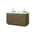 Lexora Abbey 60 inch W Grey Oak Double Sink Vanity Cabinet, Carrara Marble Top, and Faucet Set