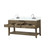 Lexora Norwalk 60 inch W Grey Oak Double Sink Vanity Cabinet, Carrara Marble Top, and Faucet Set