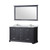 Lexora Dukes 60 in. W Espresso Double Sink Vanity Cabinet, Cultured Marble Top, Faucet Set, and 58 in. Mirror