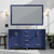 Lexora Jacques 60 in. W Navy Blue Double Sink Vanity Cabinet, Carrara Marble Top, Faucet Set, and 58 in. Mirror