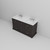 Lexora LVD60DG101 Dukes 60 in. W Espresso Double Sink Vanity Cabinet, Carrara Marble Top, and Faucet Set