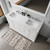 Lexora LVD60DA101 Dukes 60 in. W White Double Sink Vanity Cabinet, Carrara Marble Top, and Faucet Set