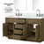 Lexora LVA60DR111 Abbey 60 inch W Grey Oak Double Sink Vanity Cabinet, Carrara Marble Top, Faucet Set, and 28 in Mirrors