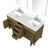 Lexora Laurel 60 inch W Grey Oak Double Sink Vanity Cabinet, Carrara Marble Top, Faucet Set, and 28 in Mirrors