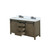 Lexora LVM60DK301 Marsyas 60 inch W Rustic Brown Double Sink Vanity Cabinet, Cultured Marble Countertop and Faucet Set