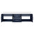 Lexora LVG72DE300 Geneva 72 in. W Navy Blue Wall Mount Double Sink Vanity Cabinet and Cultured Marble Top