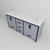 Lexora LVZV72DB200 Ziva 72 inch W Dark Grey Double Sink Vanity Cabinet and White Quartz Top
