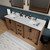 Lexora Ziva 72 inch W Rustic Barnwood Double Sink Vanity Cabinet and White Quartz Top
