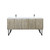 Lexora Lancy 72 inch W x 20 in D Rustic Acacia Double Sink Vanity Cabinet, Cultured Marble Top and Chrome Faucet Set