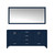 Lexora LJ342272DE00M70 Jacques 72 in. W Navy Blue Double Sink Vanity Cabinet and 28 in. Mirror