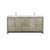 Lexora Lafarre 72 inch W x 20 in D Rustic Acacia Double Sink Vanity Cabinet, White Quartz Top and Chrome Faucet Set