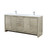 Lexora LVLF72DRA301 Lafarre 72 inch W x 20 in D Rustic Acacia Double Sink Vanity Cabinet, Cultured Marble Top and Chrome Faucet Set