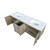 Lexora Lancy 72 inch W x 20 in D Rustic Acacia Double Sink Vanity Cabinet and Cultured Marble Top