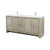 Lexora Lafarre 72 inch W x 20 in D Rustic Acacia Double Sink Vanity Cabinet, White Quartz Top and Brushed Nickel Faucet Set