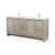 Lexora Lafarre 72 inch W x 20 in D Rustic Acacia Double Sink Vanity Cabinet, White Quartz Top and Rose Gold Faucet Set