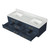 Lexora Castor 72 inch W Blue Double Sink Wall Hung Vanity Cabinet and Carrara Marble Top