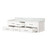 Lexora LVC72DA100 Castor 72 inch W White Double Sink Wall Hung Vanity Cabinet and Carrara Marble Top