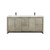 Lexora Lafarre 72 inch W x 20 in D Rustic Acacia Double Sink Vanity Cabinet, Cultured Marble Top and Gun Metal Faucet Set