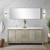 Lexora Lafarre 72 inch W x 20 in D Rustic Acacia Double Sink Vanity Cabinet, White Quartz Top, Chrome Faucet Set and 70 in Mirror