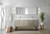 Lexora Lancy 72 inch W x 20 in D Rustic Acacia Double Sink Vanity Cabinet, White Quartz Top, Rose Gold Faucet Set and 70 in Mirror
