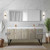 Lexora Lancy 72 inch W x 20 in D Rustic Acacia Double Sink Vanity Cabinet, Cultured Marble Top, Rose Gold Faucet Set and 70 in Mirror
