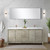 Lexora LLF72DKSODM70FRG Lafarre 72 inch W x 20 in D Rustic Acacia Double Sink Vanity Cabinet, White Quartz Top, Rose Gold Faucet Set and 70 in Mirror