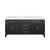 Lexora LVL72DJ100 Laurel 72 inch W Black Oak Double Sink Vanity Cabinet and Carrara Marble Top