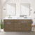 Lexora  LVA72DR100 Abbey 72 in W x 22 in D Grey Oak Double Bath Vanity and Carrara Marble Top