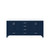 Lexora LJ342272DEWQ000 Jacques 72 in. W Navy Blue Double Sink Vanity Cabinet and White Quartz Top