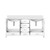 Lexora LVJ72DA300 Jacques 72 in. W White Bath Vanity Cabinet and Cultured Marble Top