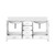 Lexora Jacques 72 in. W White Bath Vanity Cabinet and Cultured Marble Top