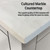 Lexora LVJ72DA300 Jacques 72 in. W White Bath Vanity Cabinet and Cultured Marble Top
