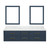 Lexora Castor 72 inch W Blue Double Sink Wall Hung Vanity Cabinet, Carrara Marble Top, and 34 in Mirrors