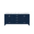 Lexora LJ342272DEDS000 Jacques 72 in. W Navy Blue Double Sink Vanity Cabinet and Carrara Marble Top