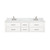 Lexora LVC72DA101 Castor 72 inch W White Double Sink Wall Hung Vanity Cabinet, Carrara Marble Top, and Faucet Set