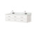 Lexora Castor 72 inch W White Double Sink Wall Hung Vanity Cabinet, Carrara Marble Top, and Faucet Set