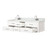 Lexora Castor 72 inch W White Double Sink Wall Hung Vanity Cabinet, Carrara Marble Top, and Faucet Set