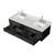 Lexora Castor 72 inch W Black Double Sink Wall Hung Vanity Cabinet, Carrara Marble Top, and Faucet Set