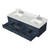 Lexora LVC72DE101 Castor 72 inch W Blue Double Sink Wall Hung Vanity Cabinet, Carrara Marble Top, and Faucet Set