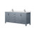 Lexora LVJ72DB301 Jacques 72 in. W Dark Grey Bath Vanity Cabinet, Cultured Marble Top, and Faucet Set
