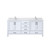 Lexora LVJ72DA301 Jacques 72 in. W White Bath Vanity Cabinet, Cultured Marble Top, and Faucet Set Lexora LVJ72DA301 Jacques 72 in. W White Bath Vanity Cabinet, Cultured Marble Top, and Faucet Set