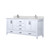 Lexora Jacques 72 in. W White Double Sink Vanity Cabinet, White Quartz Top, and Faucet Set