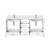 Lexora Jacques 72 in. W White Double Sink Vanity Cabinet, White Quartz Top, and Faucet Set