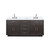 Lexora Abbey 72 inch W Brown Oak Double Sink Vanity Cabinet, Carrara Marble Top, and Faucet Set
