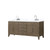 Lexora LVL72DR101 Laurel 72 inch W Grey Oak Double Sink Vanity Cabinet, Carrara Marble Top, and Faucet Set
