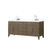 Lexora Laurel 72 inch W Grey Oak Double Sink Vanity Cabinet, Carrara Marble Top, and Faucet Set