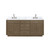 Lexora Abbey 72 inch W Grey Oak Double Sink Vanity Cabinet, Carrara Marble Top, and Faucet Set
