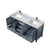 Lexora LVJ72DB101 Jacques 72 in. W Dark Grey Double Sink Vanity Cabinet, Carrara Marble Top, and Faucet Set